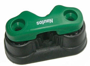 Nautos 91025 TG -Composite , 2 row ball bearing cam cleat with green Fairlead