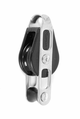 Nautos #92415 - Single Fixed Head With Becket - 28 Mm Block, Organic