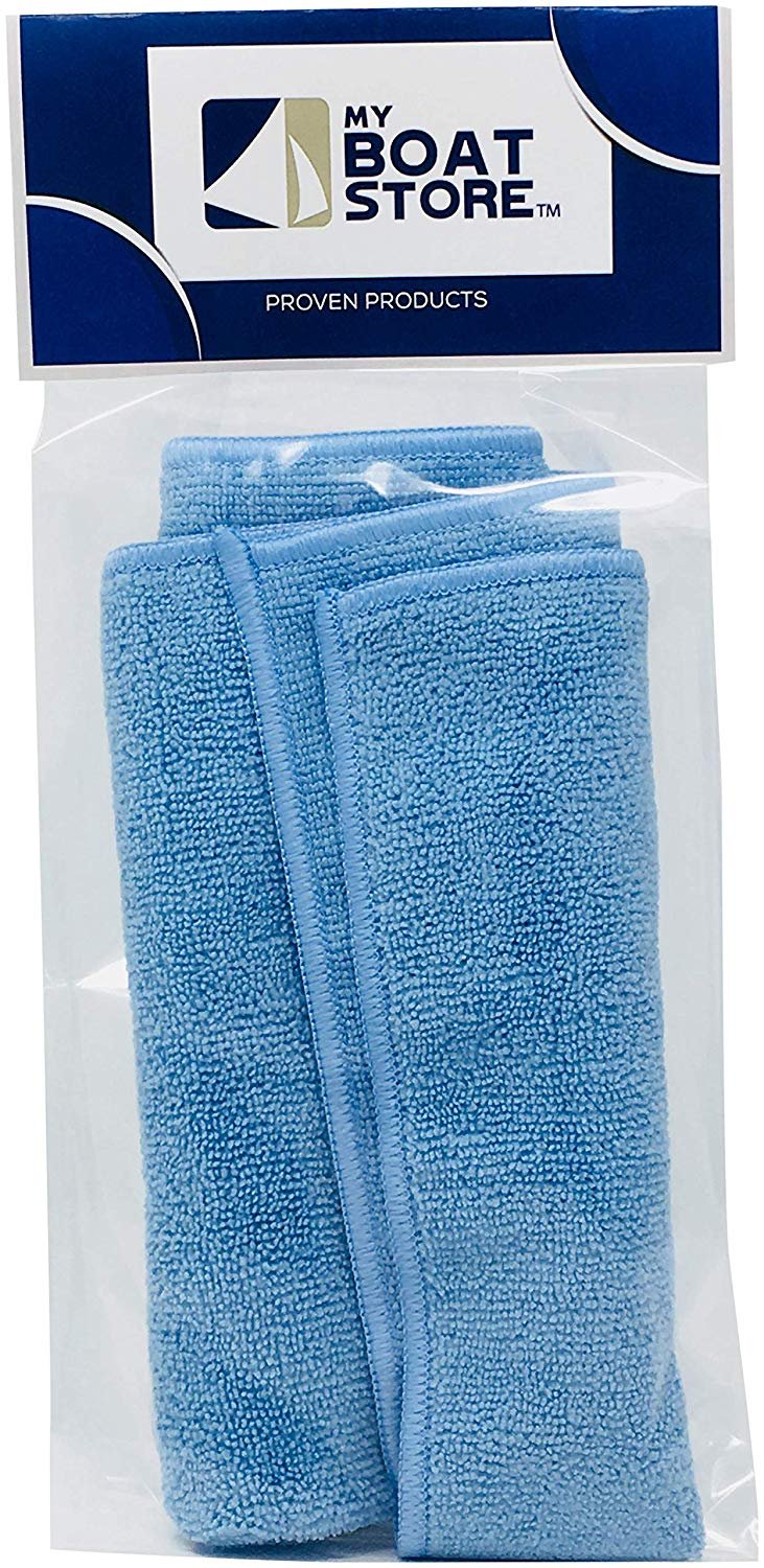MyBoatStore Professional Detailing Micro Fiber Cloths (16 Inch by 16 Inch)