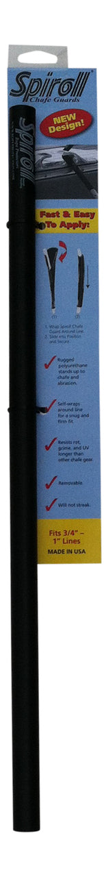Spiroll Chafe Guards - Single, Black 23.5
